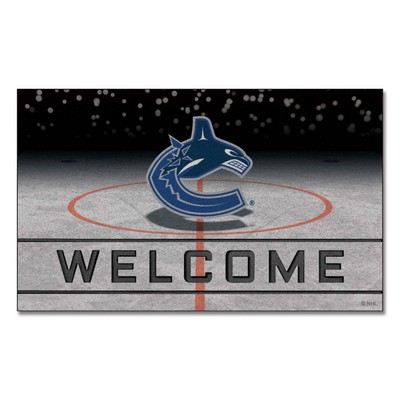 Fan Mats  LLC Vancouver Canucks Crumb Rubber Door Mat Royal