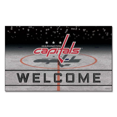 Fan Mats  LLC Washington Capitals Crumb Rubber Door Mat Red