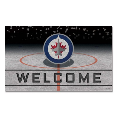 Fan Mats  LLC Winnipeg Jets Crumb Rubber Door Mat Navy