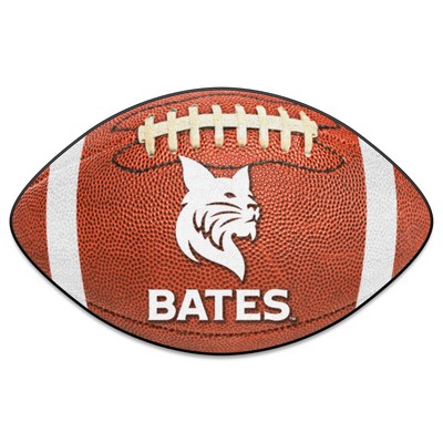 Fan Mats  LLC Bates College Bobcats Football Mat Brown