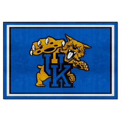 Fan Mats  LLC Kentucky Wildcats 5x8 Rug Blue