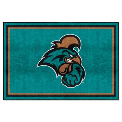 Fan Mats  LLC Coastal Carolina Chanticleers 5x8 Rug Teal