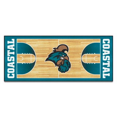 Fan Mats  LLC Coastal Carolina Chanticleers NCAA Basketball Runner Teal