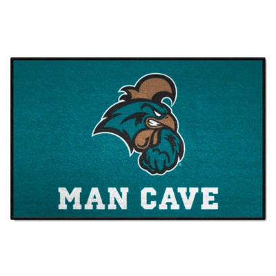 Fan Mats  LLC Coastal Carolina Chanticleers Starter Mat Man Cave Teal