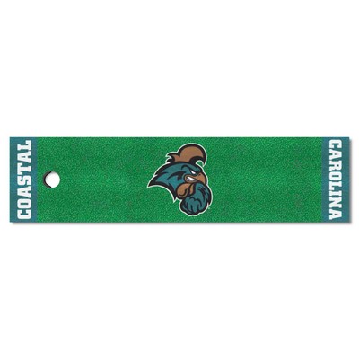 Fan Mats  LLC Coastal Carolina Chanticleers Putting Green Mat Green