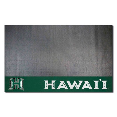 Fan Mats  LLC Hawaii Rainbows Grill Mat Green