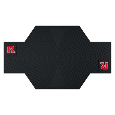 Fan Mats  LLC Rutgers Scarlett Knights Motorcycle Mat Black