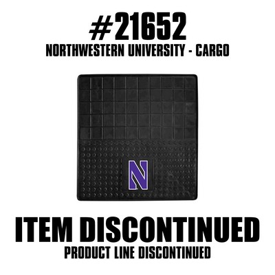 Fan Mats  LLC Northwestern Wildcats Heavy Duty Vinyl Cargo Mat Black