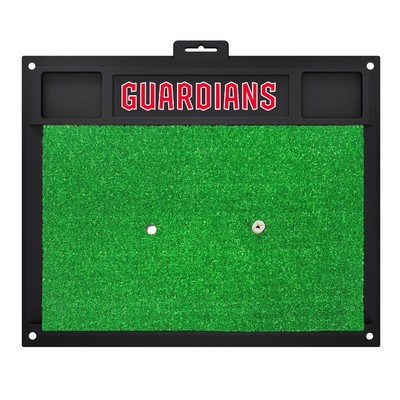 Fan Mats  LLC Cleveland Guardians Golf Hitting Mat Green