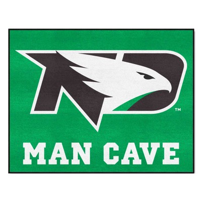 Fan Mats  LLC North Dakota Fighting Hawks All-Star Mat Man Cave Green