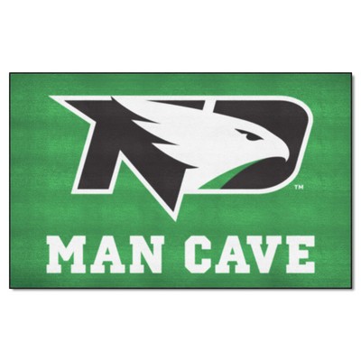 Fan Mats  LLC North Dakota Fighting Hawks Ulti-Mat Man Cave Green