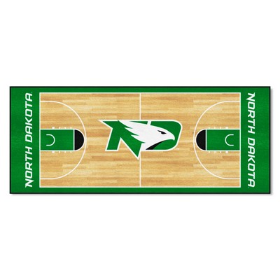 Fan Mats  LLC North Dakota Fighting Hawks NCAA Basketball Runner Green