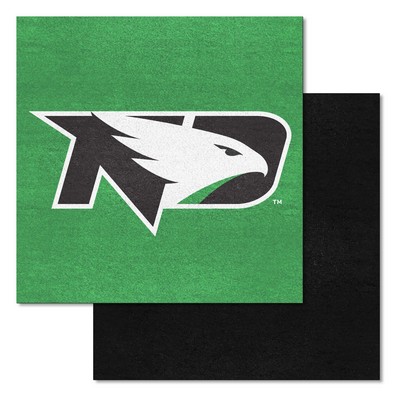 Fan Mats  LLC North Dakota Fighting Hawks Team Carpet Tiles Green