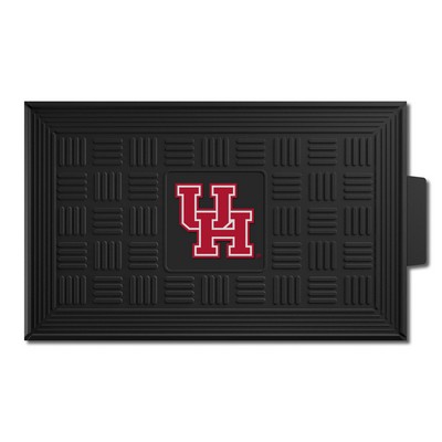 Fan Mats  LLC Houston Cougars Medallion Door Mat Black