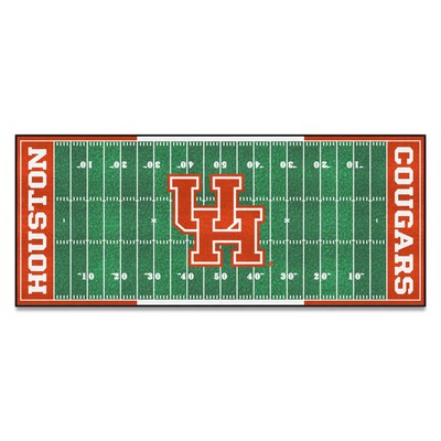 Fan Mats  LLC Houston Cougars Football Field Runner Green