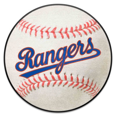 Fan Mats  LLC Texas Rangers Baseball Mat Retro White