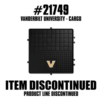 Fan Mats  LLC Vanderbilt Commodores Heavy Duty Vinyl Cargo Mat Black