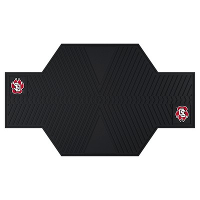 Fan Mats  LLC South Dakota Coyotes Motorcycle Mat Black