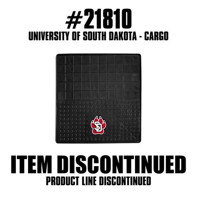 Fan Mats  LLC South Dakota Coyotes Heavy Duty Vinyl Cargo Mat Black