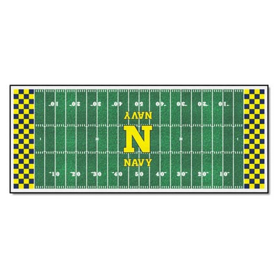 Fan Mats  LLC Naval Academy Midshipmen Football Field Runner Green