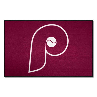 Fan Mats  LLC Philadelphia Phillies Starter Mat Retro Maroon