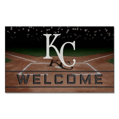 Fan Mats  LLC Kansas City Royals Crumb Rubber Door Mat Blue