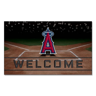 Fan Mats  LLC Los Angeles Angels Crumb Rubber Door Mat Red