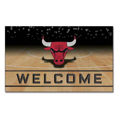 Fan Mats  LLC Chicago Bulls Crumb Rubber Door Mat Red