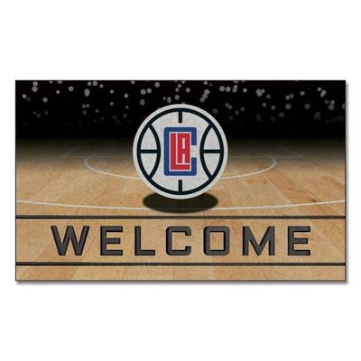 Fan Mats  LLC Los Angeles Clippers Crumb Rubber Door Mat Red