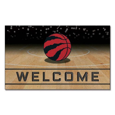 Fan Mats  LLC Toronto Raptors Crumb Rubber Door Mat Red