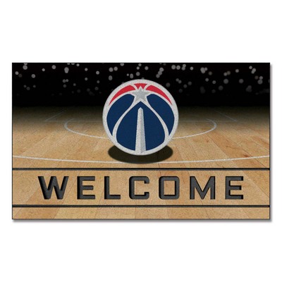 Fan Mats  LLC Washington Wizards Crumb Rubber Door Mat Red