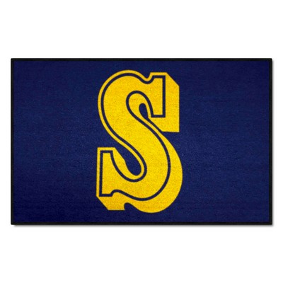 Fan Mats  LLC Seattle Mariners Starter Mat Retro Blue