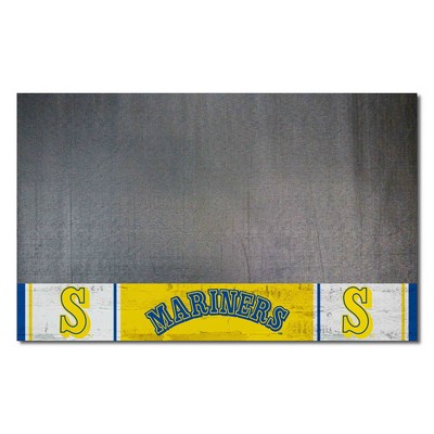 Fan Mats  LLC Seattle Mariners Grill Mat Retro Blue