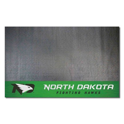 Fan Mats  LLC North Dakota Fighting Hawks Grill Mat Green