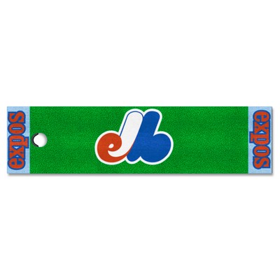 Fan Mats  LLC Montreal Expos Putting Green Mat Retro Green