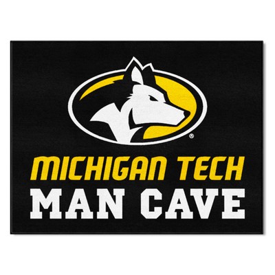 Fan Mats  LLC Michigan Tech Huskies All-Star Mat Man Cave Black