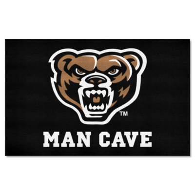 Fan Mats  LLC Oakland Golden Grizzlies Ulti-Mat Man Cave Black