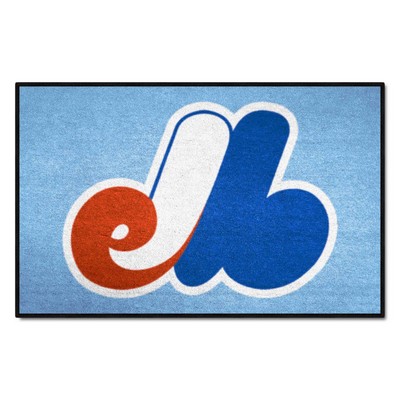 Fan Mats  LLC Montreal Expos Starter Mat Retro Light Blue