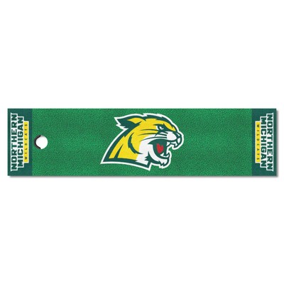 Fan Mats  LLC Northern Michigan Wildcats Putting Green Mat Green