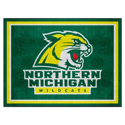 Fan Mats  LLC Northern Michigan Wildcats 8x10 Rug Green