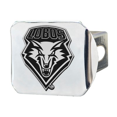 Fan Mats  LLC New Mexico Lobos Hitch Cover Chrome Chrome