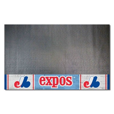 Fan Mats  LLC Montreal Expos Grill Mat Retro Light Blue