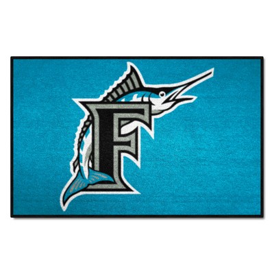 Fan Mats  LLC Florida Marlins Starter Mat Retro Turquoise