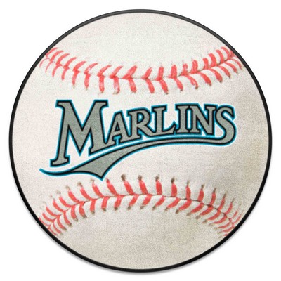 Fan Mats  LLC Florida Marlins Baseball Mat Retro White