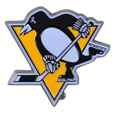 Fan Mats  LLC Pittsburgh Penguins Color Emblem Black