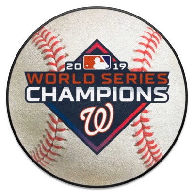 Fan Mats  LLC Washington Nationals Baseball Mat White