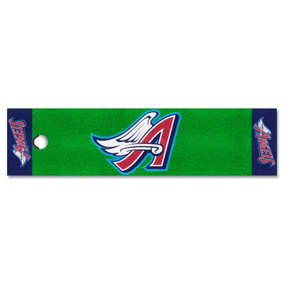 Fan Mats  LLC Anaheim Angels Putting Green Mat Retro Green