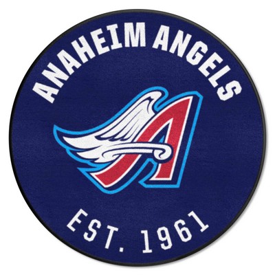 Fan Mats  LLC Anaheim Angels Roundel Mat Retro Navy