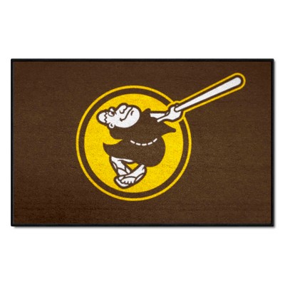 Fan Mats  LLC San Diego Padres Starter Mat Brown