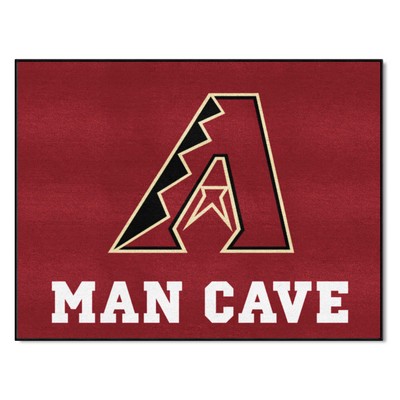 Fan Mats  LLC Arizona Diamondbacks All-Star Mat Man Cave Black